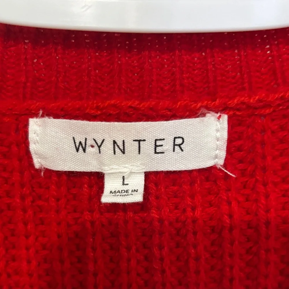 Sweater Red, Black and White Striped crew neck - Picture 2 of 4